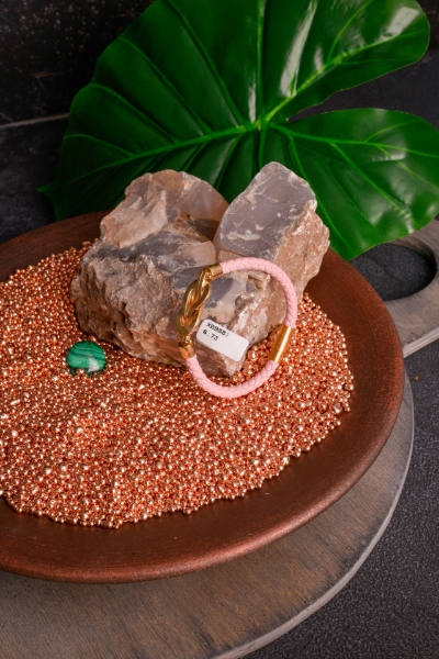 دستبند چرم رز 
